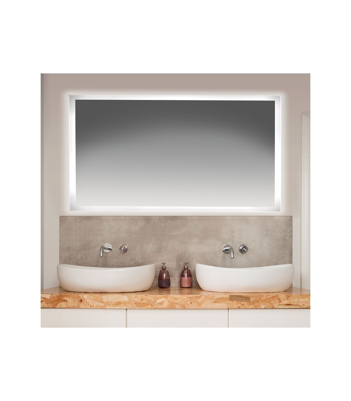 Espejo redondo baño 80 cm - 90 cm ECLIPSE negro de Manillons Torrent
